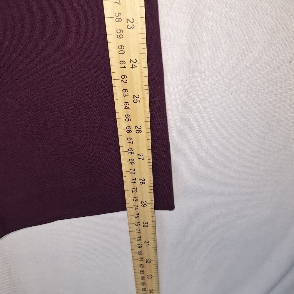 NWT Ann Klein Sz XL 16W Deep Plum Wide Leg Dress Pants Office Wear Comfy - Picture 6 of 9